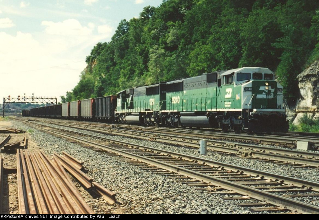 Empty coal train rolls east